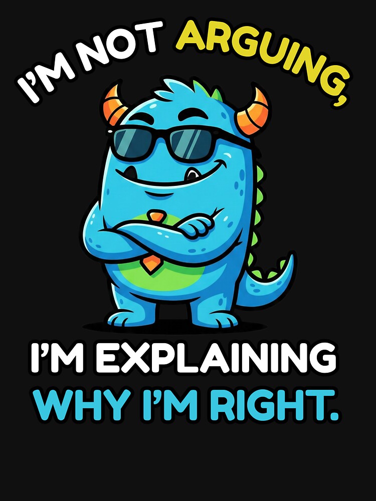 I’m Not Arguing Funny Sarcastic Quote by MotivaChic Unisex , , , Long Sleeve Tee