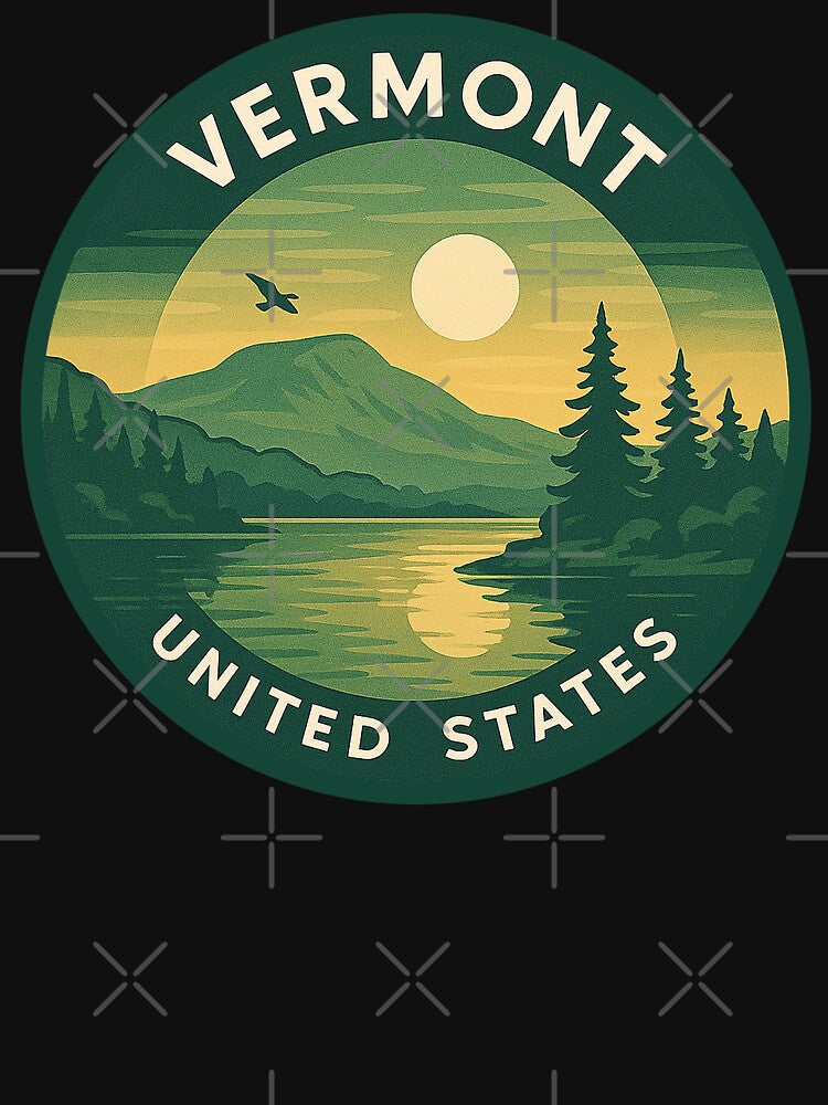 Vermont USA Vintage Travel by Thistle-TShop Unisex , , , Long Sleeve Tee
