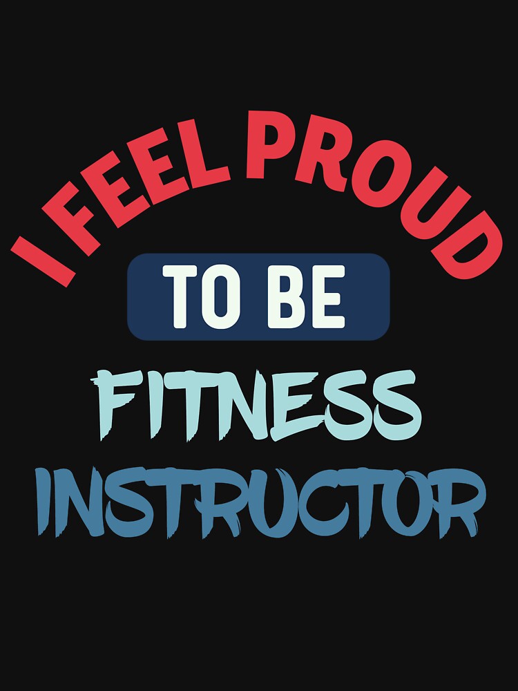 I feel Proud to be fitness instructor retro by bumperapparels Unisex , , , Long Sleeve Tee