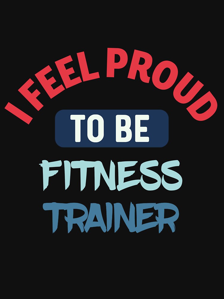 I feel Proud to be fitness trainer retro by bumperapparels Unisex , , , Long Sleeve Tee
