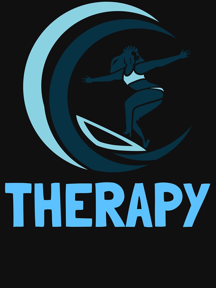 SURFING THERAPY by MJ96-PRO Unisex , , , Long Sleeve Tee