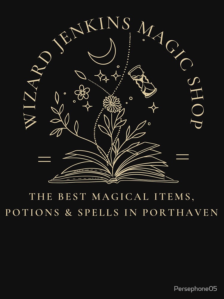 Wizard Jenkins Magic Shop by Persephone & Co. Unisex , , , Long Sleeve Tee