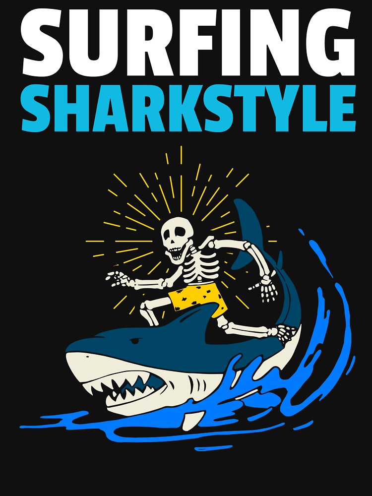 SURFING SHARKSTYLE by MJ96-PRO Unisex , , , Long Sleeve Tee