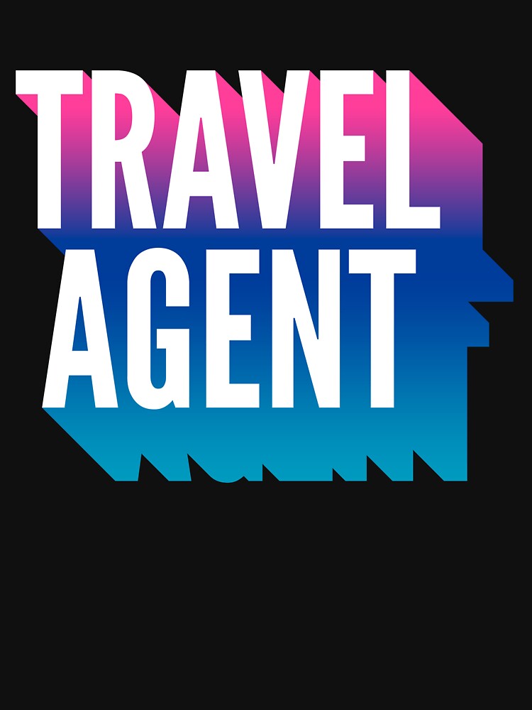 Travel agent With Long Gradient Shadow by SVPOD Unisex , , , Long Sleeve Tee