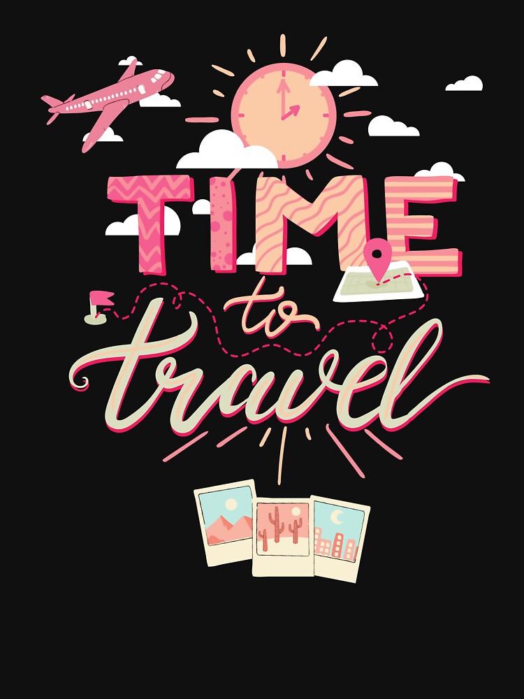 Time to travel by TruLuv Unisex , , , Long Sleeve Tee