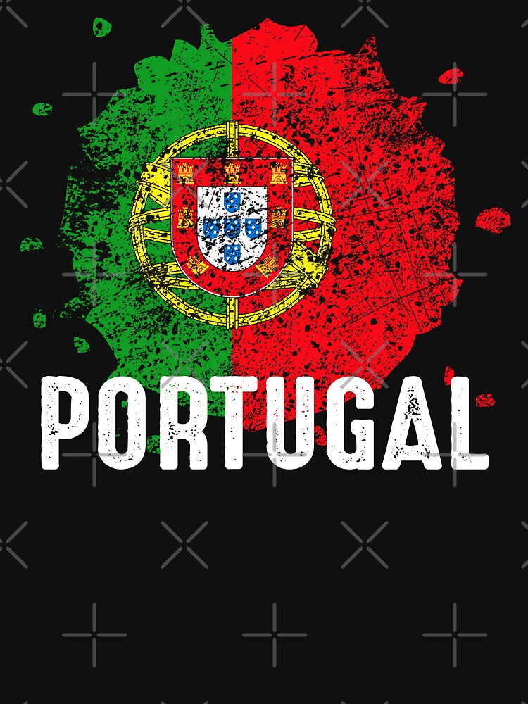 Portugal Flag Vintage Unique Distressed Design by NUMAcreations Unisex , , , Long Sleeve Tee