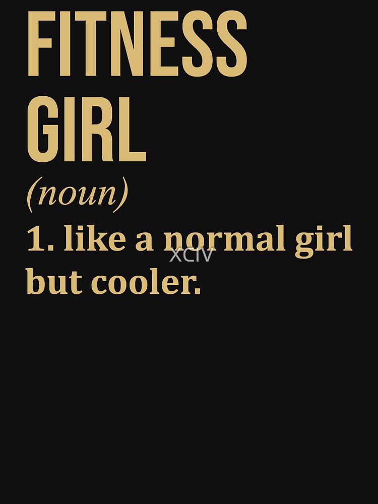 Fitness Girl Definition in Gold by XCIV Unisex , , , Long Sleeve Tee