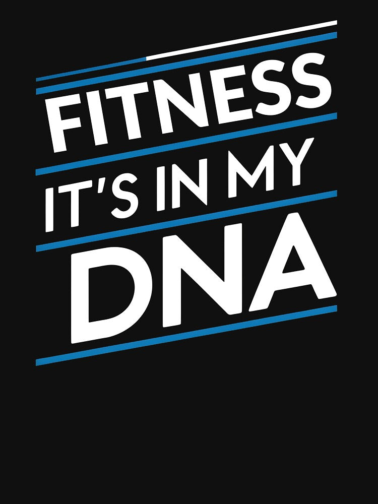 Fitness its in my dna by greenbluearts Unisex , , , Long Sleeve Tee