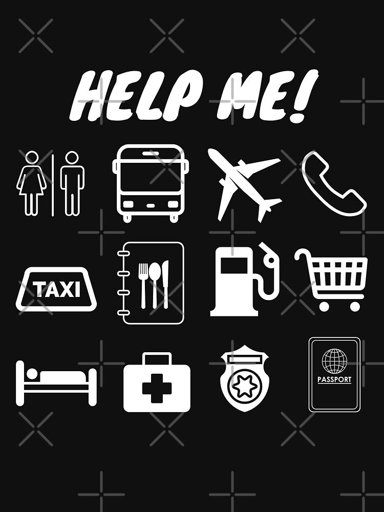 Help Me Travel by LuMarks Unisex , , , Long Sleeve Tee