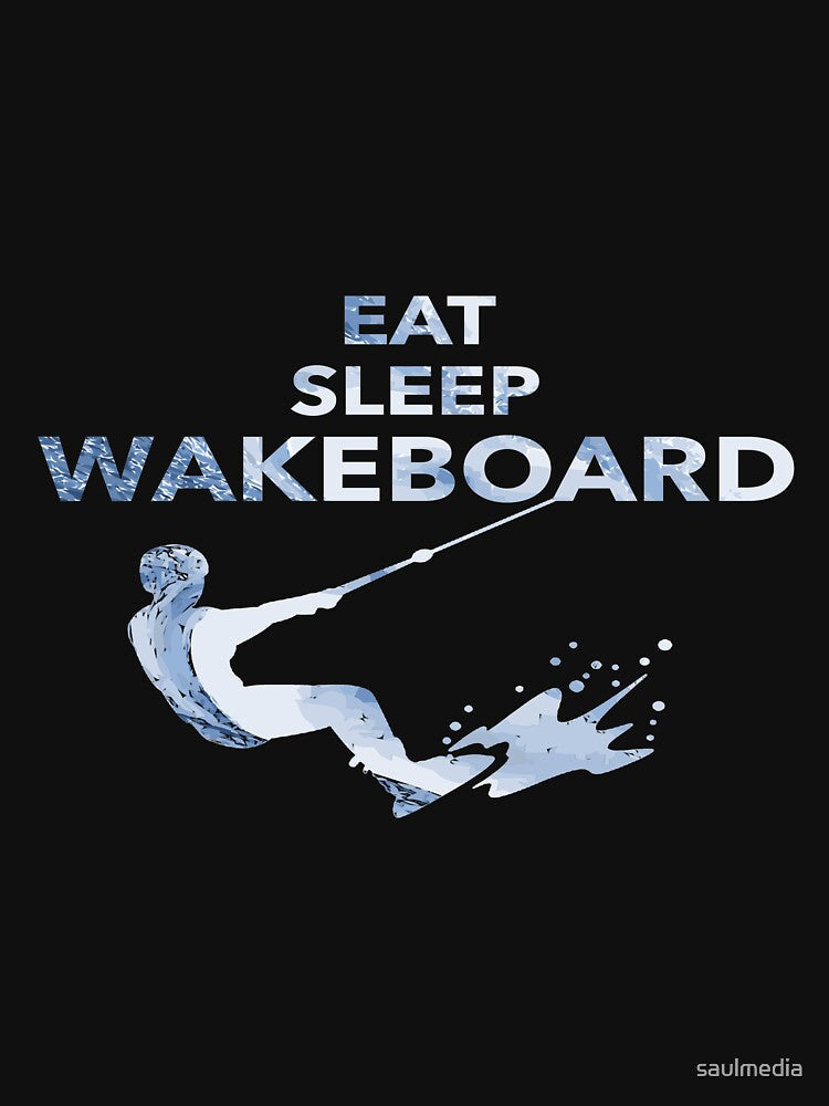 Eat Sleep Wakeboard by saulmedia Unisex , , , Long Sleeve Tee