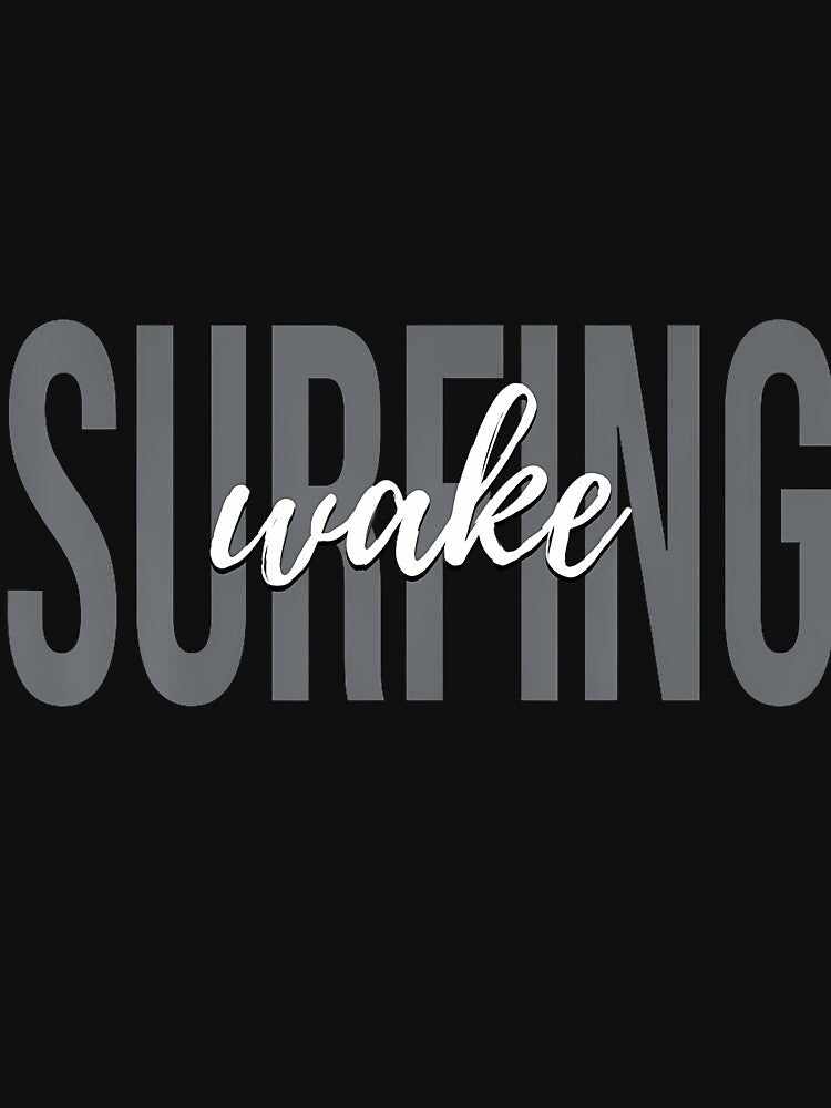 Wake Surfing Wakesurf Wake Surfer Surfing Boat by KristinTara Unisex , , , Long Sleeve Tee