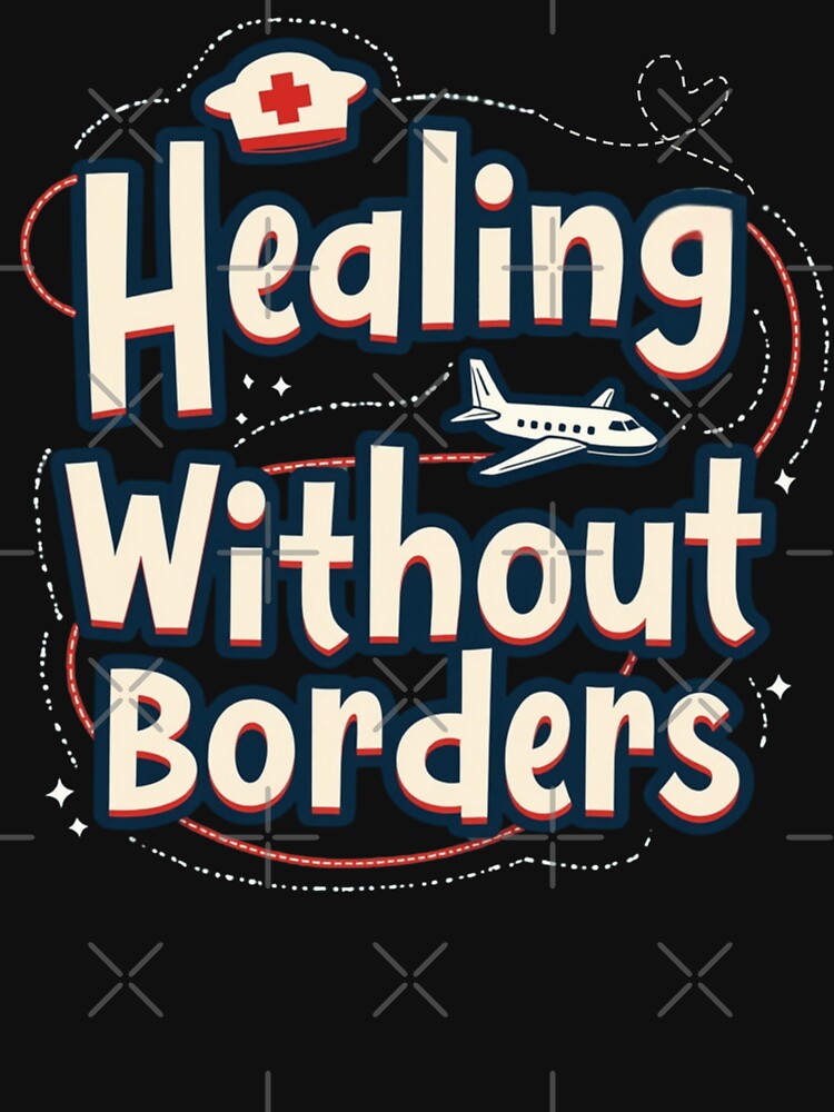 Healing Without Borders by PerkzPrints Unisex , , , Long Sleeve Tee