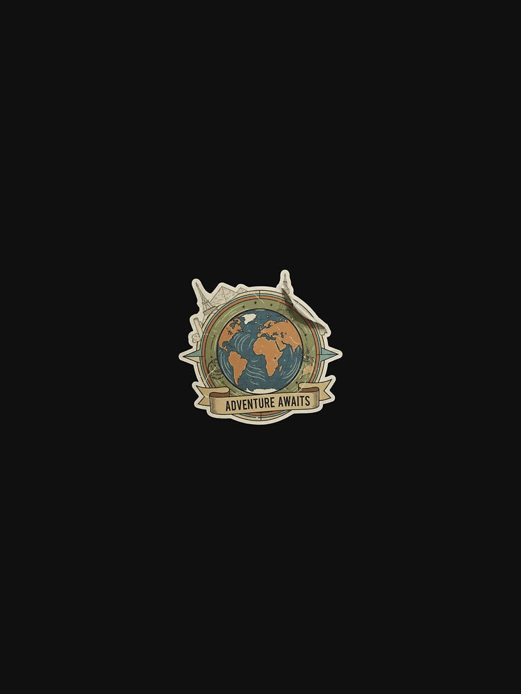 Adventure awaits sticker by hunteroflions Unisex , , , Long Sleeve Tee