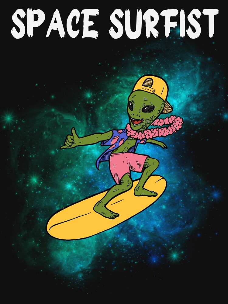 THE SPACE SURFIST by MJ96-PRO Unisex , , , Long Sleeve Tee