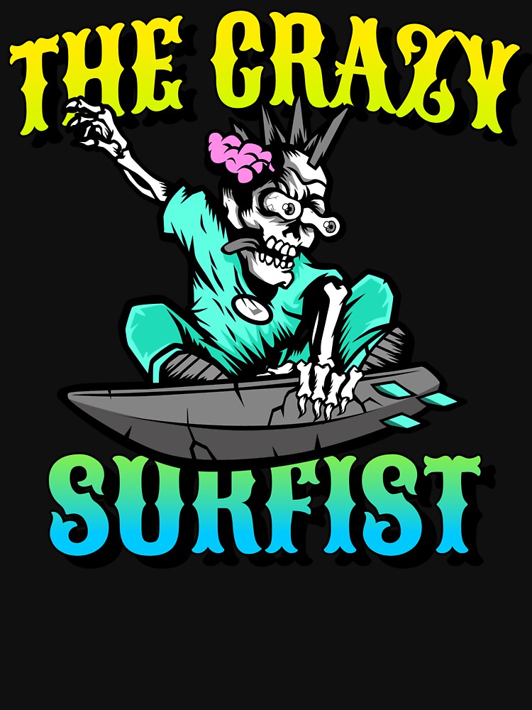 THE CRAZY SURFIST by MJ96-PRO Unisex , , , Long Sleeve Tee