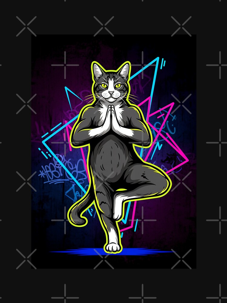 Cat Balance Yoga – Street Style Yoga by Pluto ⭐️ Unisex , , , Long Sleeve Tee