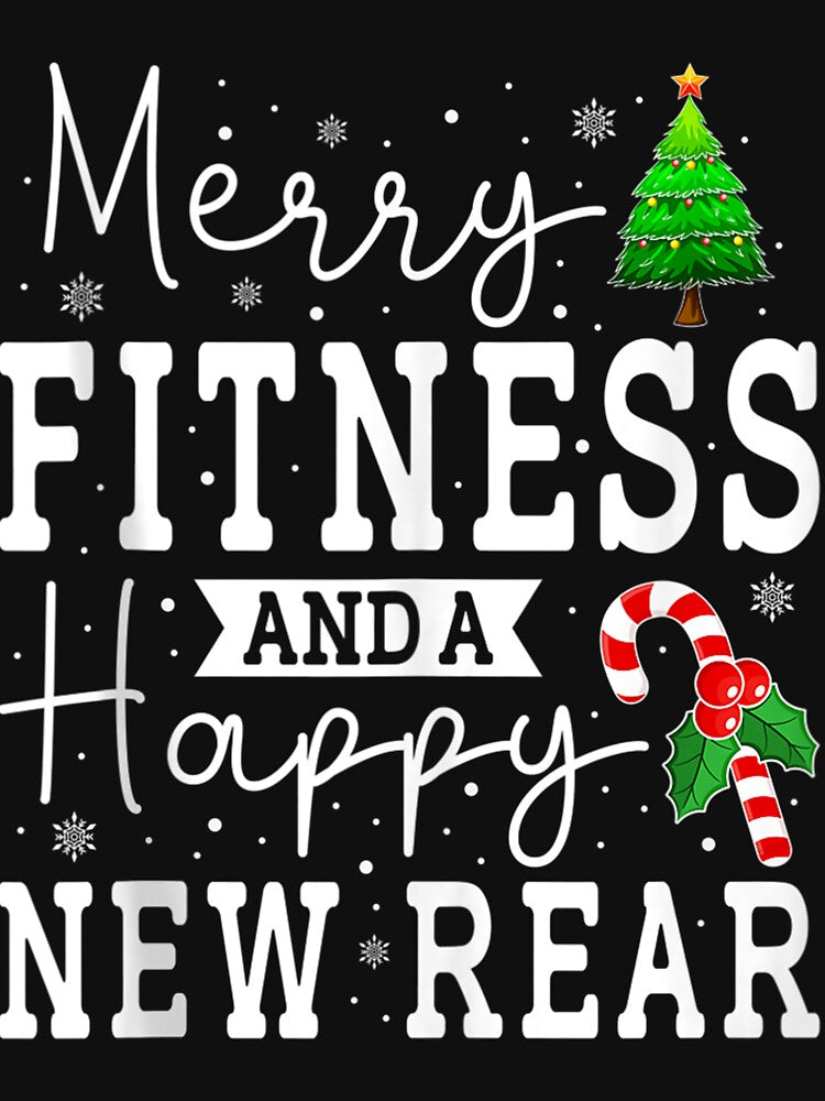 Merry Fitness Happy New Rear Workout GYM Christmas Men Women by RonaldTAlvarado Unisex , , , Long Sleeve Tee
