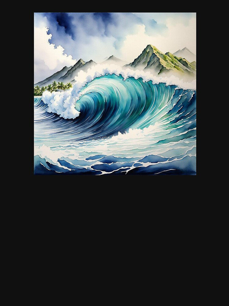 Teahupo'o by JackFreestone Unisex , , , Long Sleeve Tee