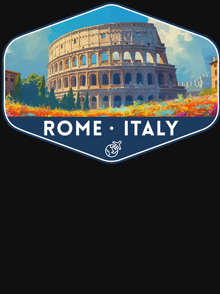 Rome Italy Travel Art by electricninja Unisex , , , Long Sleeve Tee