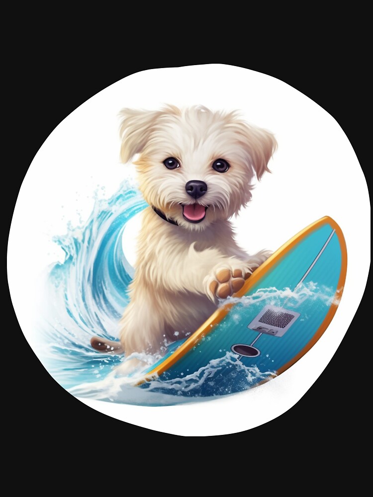 Surfing Animals by HarriPaloma Unisex , , , Long Sleeve Tee