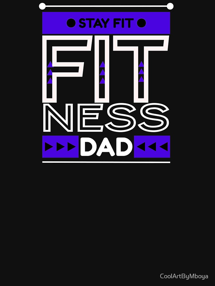 Fitness Dad by CoolArtByMboya Unisex , , , Long Sleeve Tee