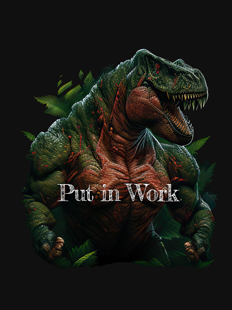 Put in Work Bodybuilding Fitness Gym Workout Exercise Merch Print Design by tengamerx Unisex , , , Long Sleeve Tee