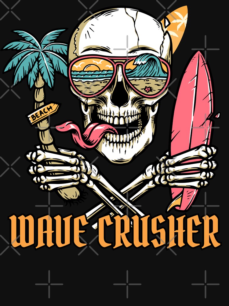 Wave Crusher by FrescoNat Unisex , , , Long Sleeve Tee
