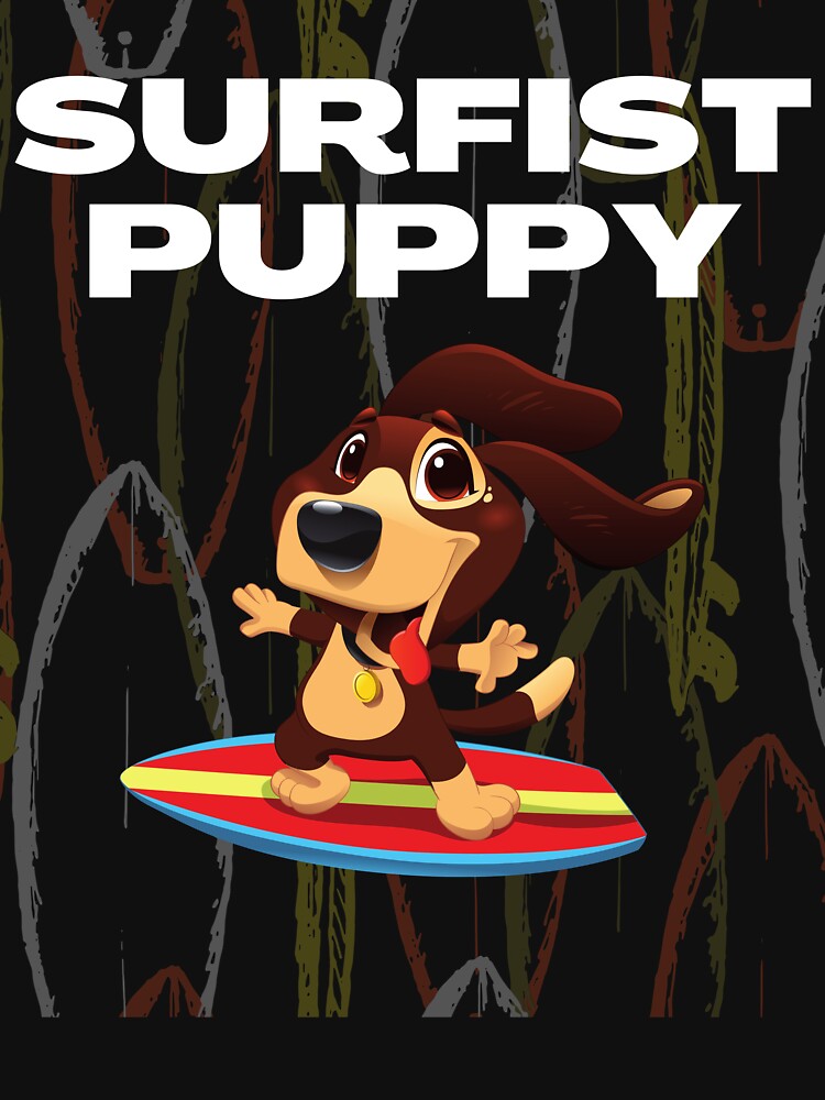 THE SURFIST PUPPY by MJ96-PRO Unisex , , , Long Sleeve Tee
