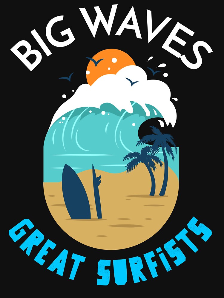 BIG WAVES - GREAT SURFISTS by MJ96-PRO Unisex , , , Long Sleeve Tee