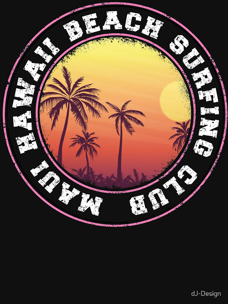 Maui Hawaii Beach Surfing Club surf outfit surfer by dJ-Design