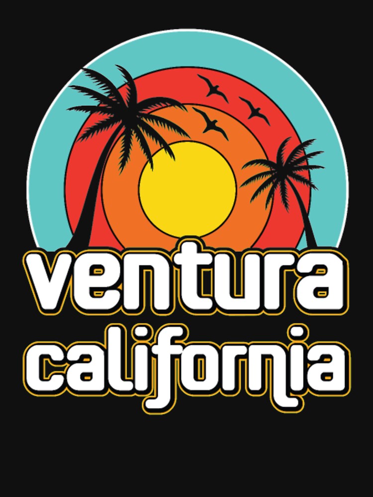Ventura Beach California Surfing by ClamenTaon Unisex , , , Long Sleeve Tee