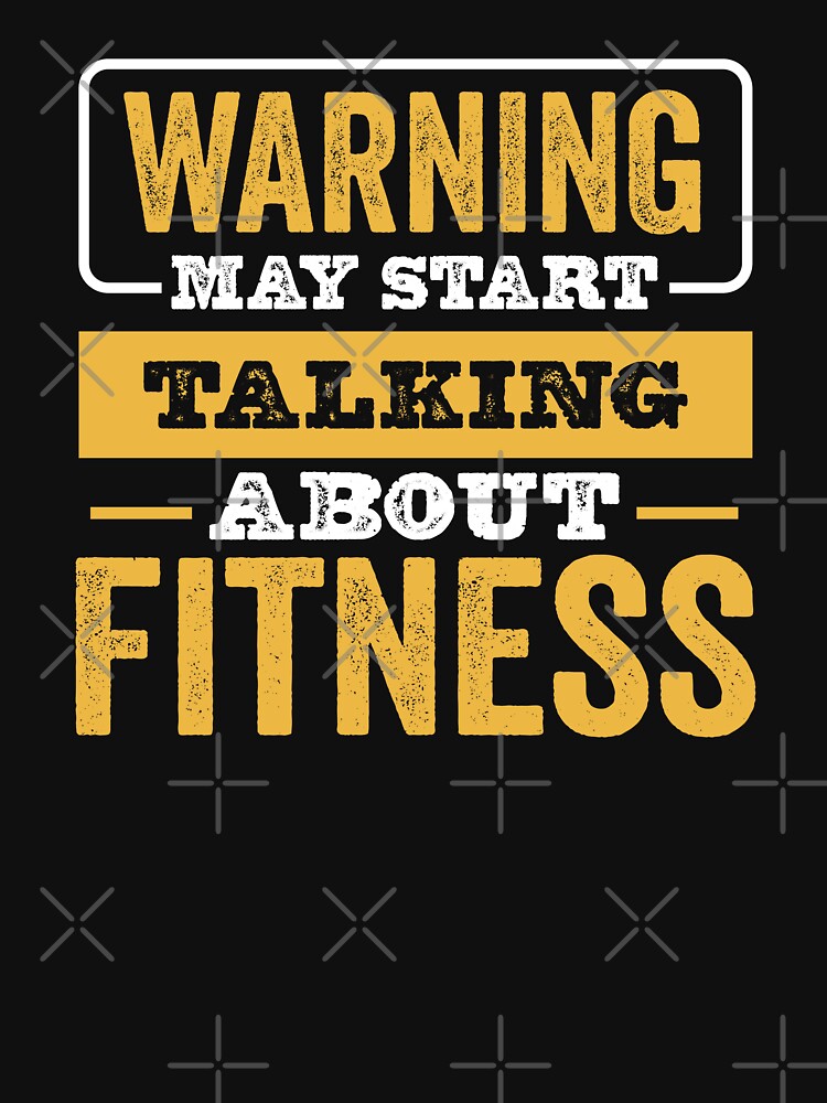 Warning May Start Talking About Fitness,Funny Fitness lovers Birthday Christmas Gift by xlnv