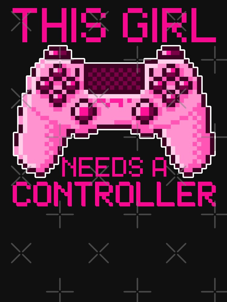 This Girl Needs A Controller Gamer Gift Idea by FNStuff Unisex , , , Long Sleeve Tee