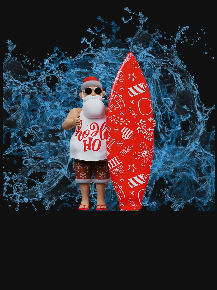 THE SURFIST SANTA by MJ96-PRO Unisex , , , Long Sleeve Tee