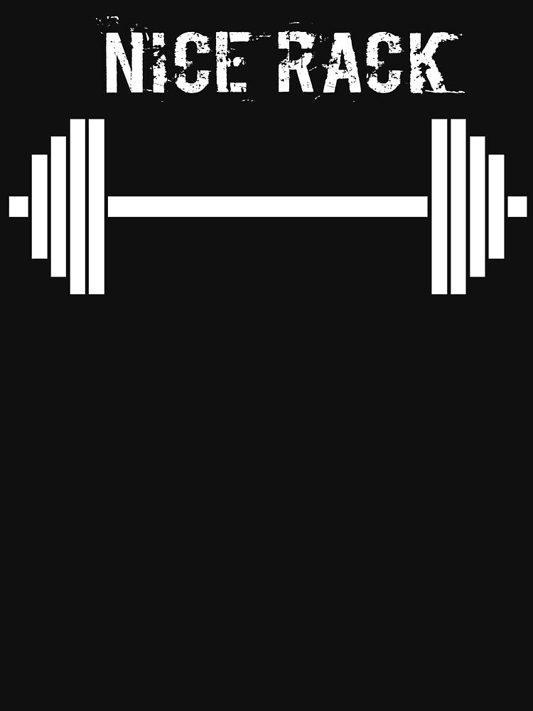Funny Weightlifting Shirt - Nice Rack Shirt by Galvanized Unisex , , , Long Sleeve Tee