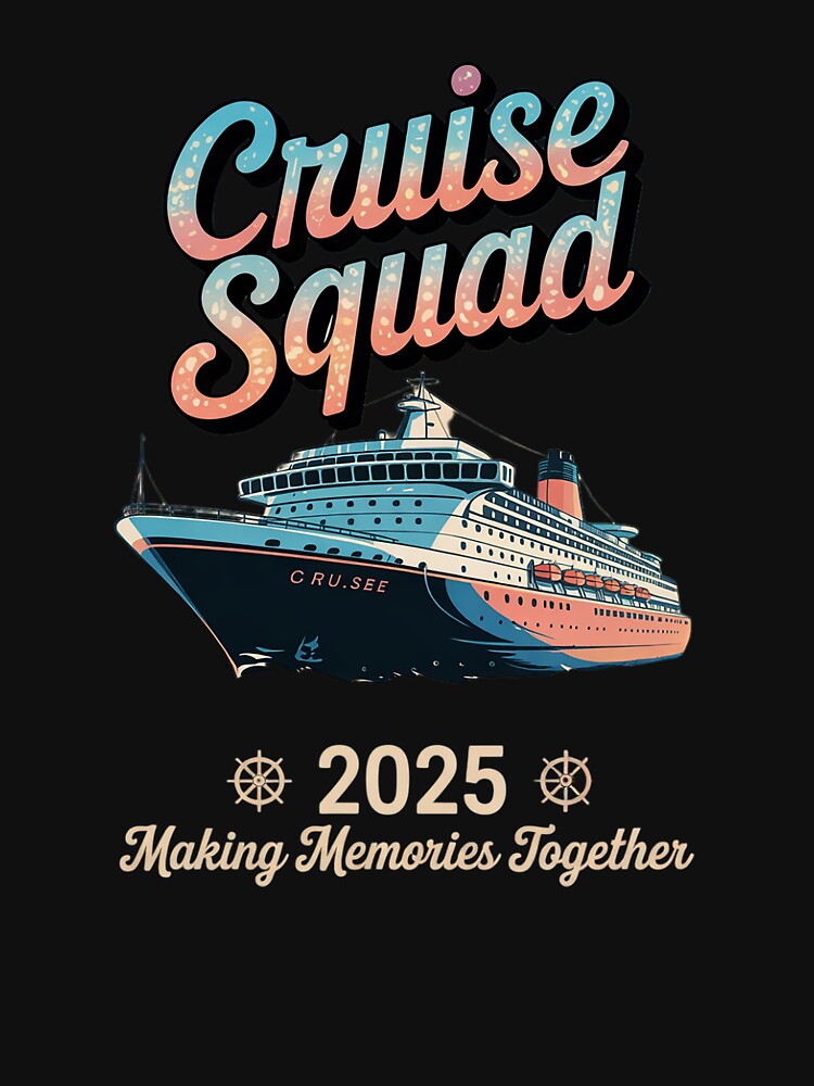 Cruise Squad 2025 Family Group Matching Summer Vacation by joyouartArt