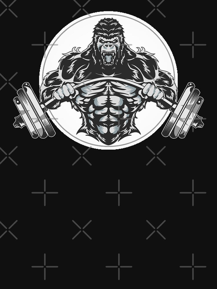 Fitnes gorilla by Trendy Store Unisex , , , Long Sleeve Tee
