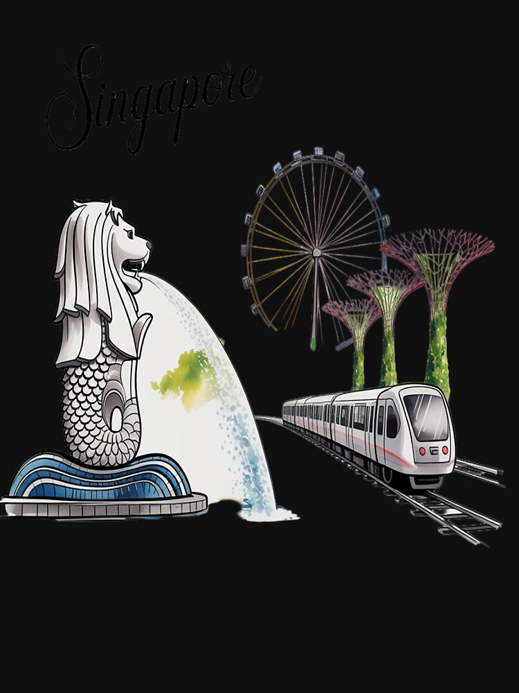 Singapore Classic Everyday Travel by Tatianamiobi Unisex , , , Long Sleeve Tee