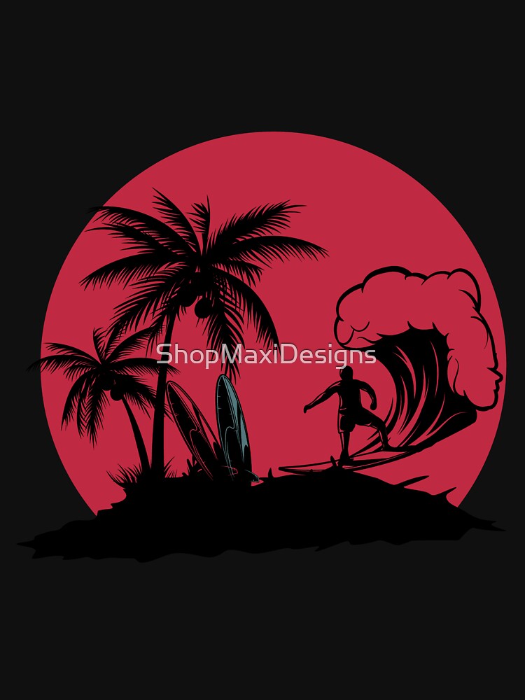 Surfing by ShopMaxiDesigns Unisex , , , Long Sleeve Tee