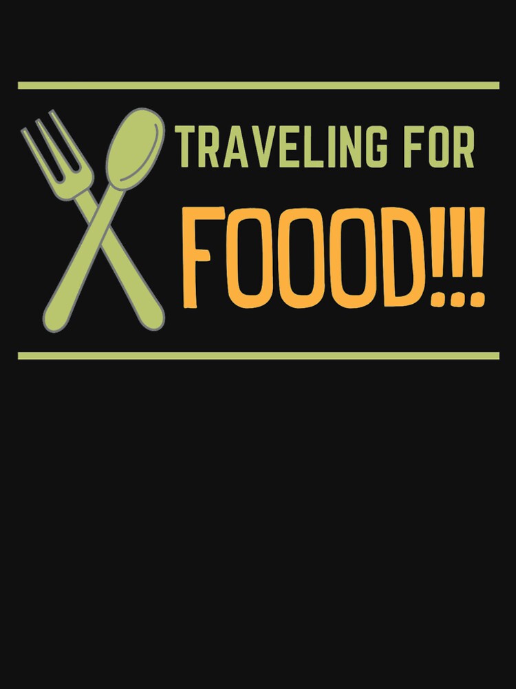 traveling for food front by milancollection Unisex , , , Long Sleeve Tee