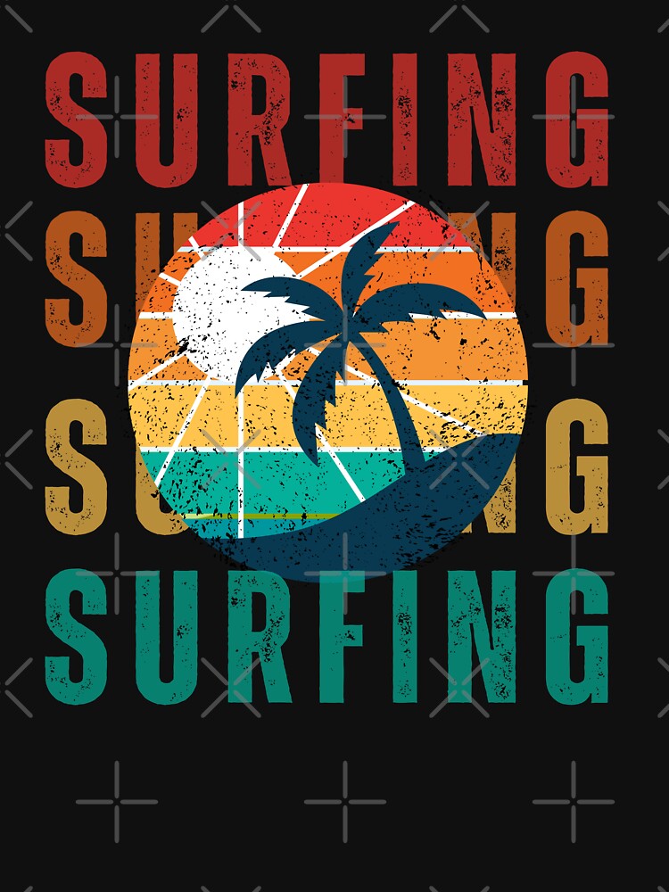 Summer Surfing Beach by FrescoNat Unisex , , , Long Sleeve Tee