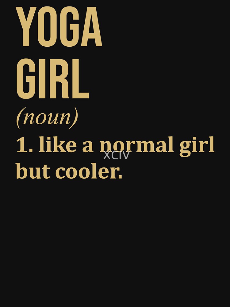 Yoga Girl Definition in Gold by XCIV Unisex , , , Long Sleeve Tee