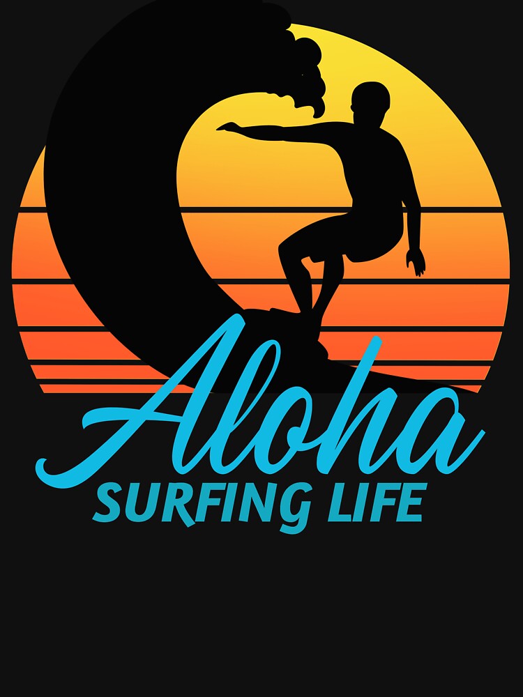 ALOHA SURFING LIFE by MJ96-PRO Unisex , , , Long Sleeve Tee