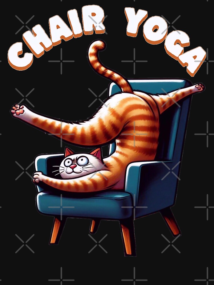 Chair Yoga by FreshArtFusion Unisex , , , Long Sleeve Tee