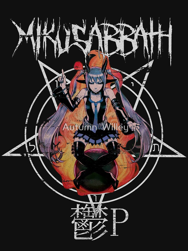MIKUSABBATH (Worn ver.) by Autumn Willey Unisex , , , Long Sleeve Tee