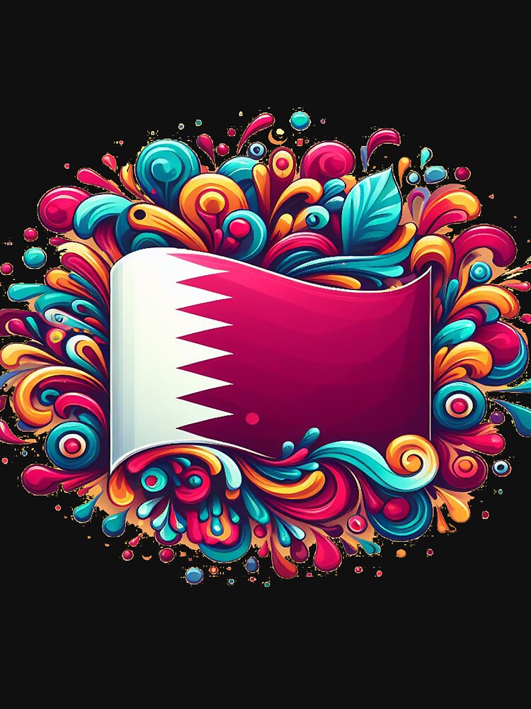 Qatari Pride: Flag Elegance by maheart83