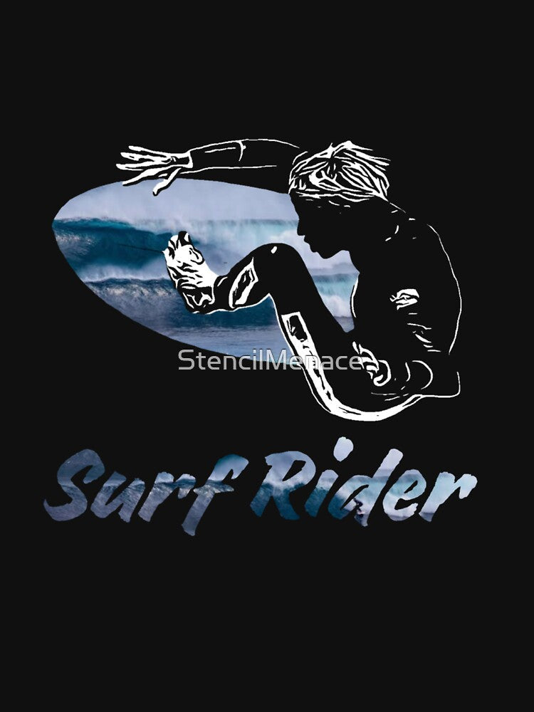 Surf Rider Real Stencil Occupation by StencilMenace Unisex , , , Long Sleeve Tee