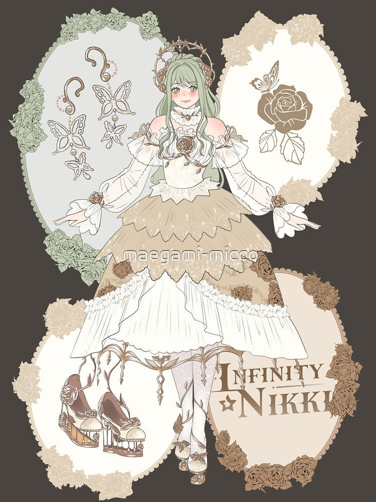 Nikki Wishful Aurosa Outfit by maegami-micco Unisex , , , Long Sleeve Tee
