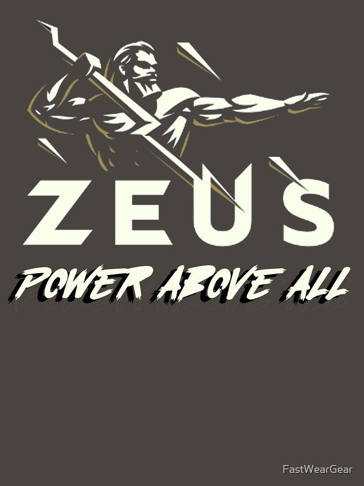 Zeus, power above all design and shirt fastweargear by FastWearGear Unisex , , , Long Sleeve Tee