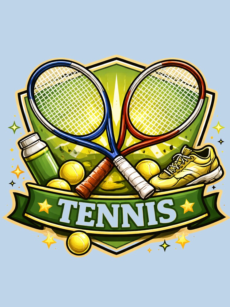 Tennis Racquet Retro Design – Tennis Player Gift for Tennis Lovers & Athletes by Wear Sculpt